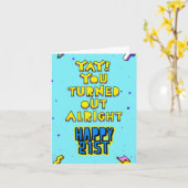 Je bleek in orde. Gelukkig 21. Bewerken binnen Kaart (Gele Bloem)