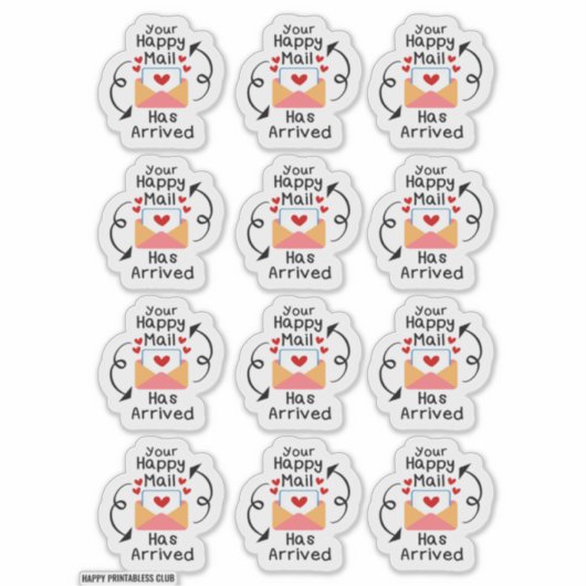 Je blije mail is aangekomen sticker (Voorkant)