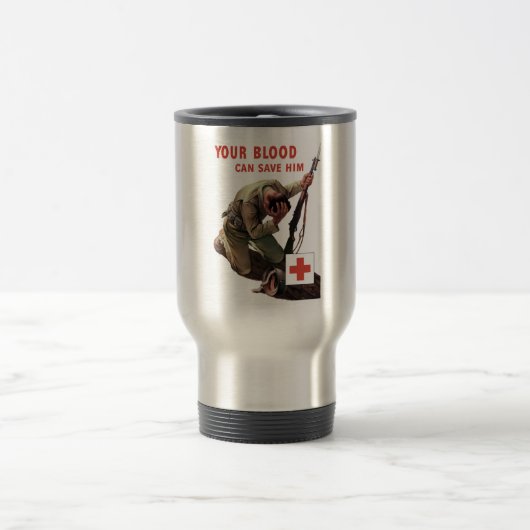 Je bloed kan hem redden — het Rode Kruis Reisbeker (Center)