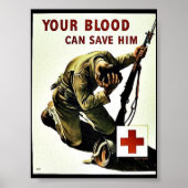 Je bloed kan hem redden poster (Voorkant)