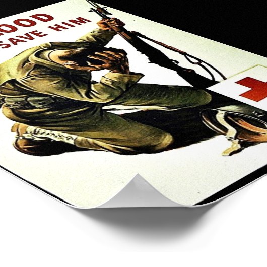 Je bloed kan hem redden poster (Hoek)