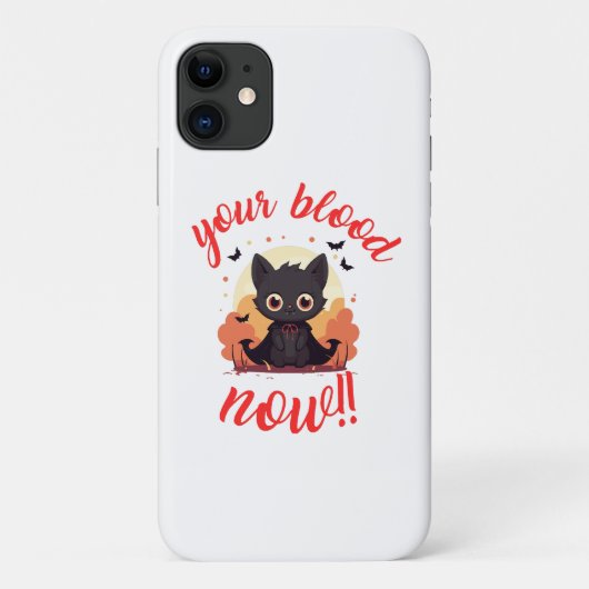 JE BLOED NU!! - Vampier kitten Case-Mate iPhone Case (Achterkant)