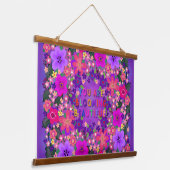 Je bloeit mooi! Boho Flowers Hangend Wandkleed (Gebogen)