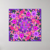 Je bloeit mooie Boho-bloemen. Canvas Afdruk (Voorkant)