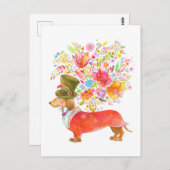 Je bloemen verzenden briefkaart (Voorkant / Achterkant)