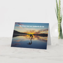 Je boekt altijd achteruit voor mij - Bedankt Kaart