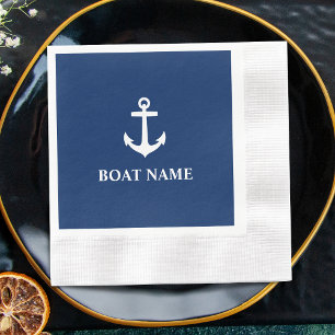 Je boetnaam Anchor Blue Cocktail Servet