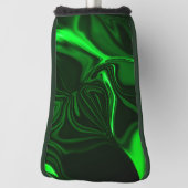 Je boort en vouwt groen op donker. golfheadcover (Draai 90)