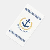 Je boot of familienaam Anchor Laurel Rope Stripe Servet (Hoek)
