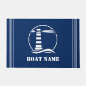 Je boot of naam Classic Nautical Lighthouse Deurmat (Voorkant)