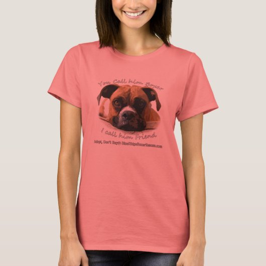Je Boxer is je vriend T-shirt (Voorkant)