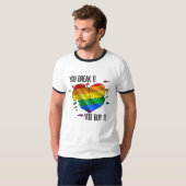 Je breekt het, je koopt het t-shirt (Voorkant volledig)