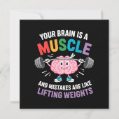 Je brein is een spier - Groei Mindset Quote (Voorkant)