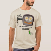 Je brein op Pickleball T-shirt (Voorkant)
