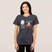 Je brein op vloerkleden Tri-Blend shirt (Voorkant volledig)