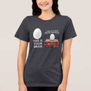 Je brein op vloerkleden Tri-Blend shirt