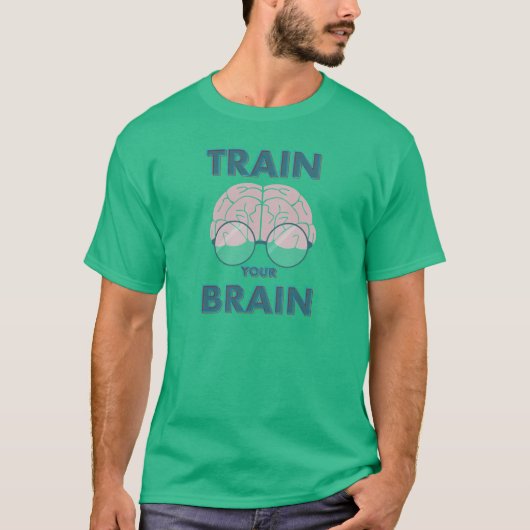Je brein trainen t-shirt (Voorkant)