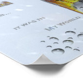 Je brein wil dat het in mijn wereld was 3 poster (Hoek)