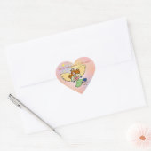 Je brengt geluk in mijn hart hart sticker (Envelop)