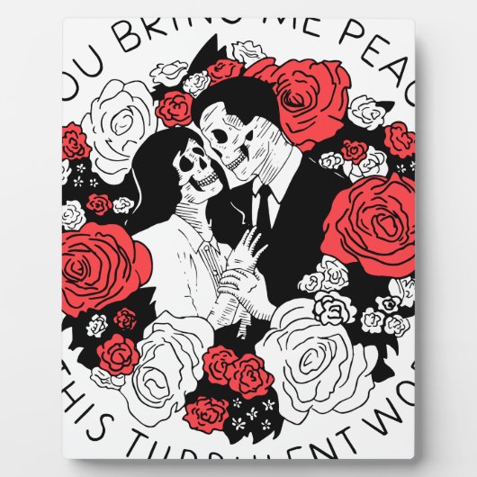 Je brengt me vrede in deze turbulente wereld fotoplaat (Voorkant)