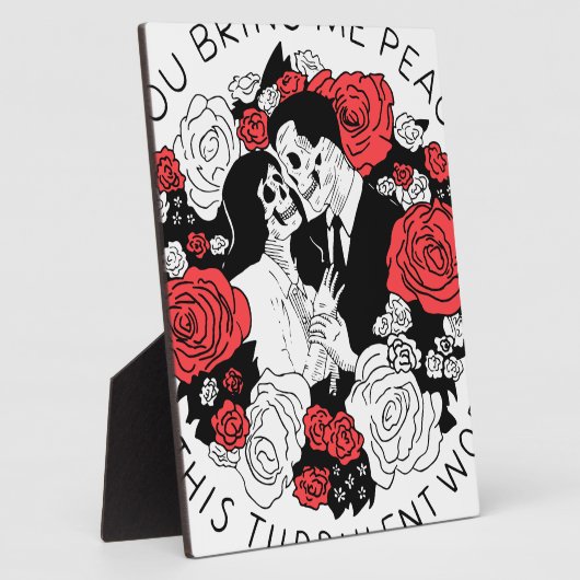 Je brengt me vrede in deze turbulente wereld fotoplaat (Zijkant)