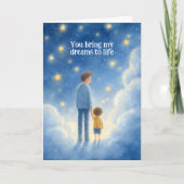 Je brengt mijn dromen tot leven Vaderdag Kaart (Voorkant)