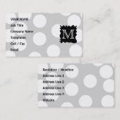 Je brief, Monogram. Stippen met Black Splat. Visitekaartje (Voorkant / Achterkant)