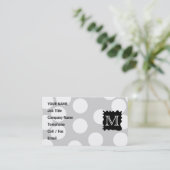 Je brief, Monogram. Stippen met Black Splat. Visitekaartje (Staand voorkant)