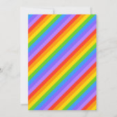 Je brief, regenboogstripes Monogram. Kaart (Achterkant)