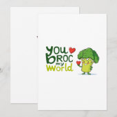 Je broc mijn wereld aangepaste kaart (Voorkant / Achterkant)