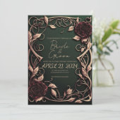 Je bruiloft loopt uit met een gotische stijl kaart (Staand voorkant)