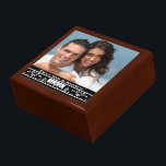 Je bruiloft of Verloving Foto Jubileum Gift Cadeaudoosje<br><div class="desc">Wedding Black Lacquer Keepomwille Custom Designer Specialized Jewelry Box of Memory Box Elegant Unique Wedding Jubileum kerstcadeaus of Valentijnsdag cadeaus</div>