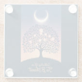 Je B'Shevat: Lumière Rayon Glazen Onderzetter (Achterkant)