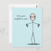 Je buren zuigen briefkaart (Voorkant / Achterkant)