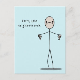 Je buren zuigen briefkaart