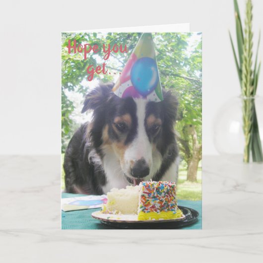 "Je Cake hebben en hem ook eten!" feestdagenkaart Feestdagen Kaart (Voorkant)