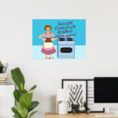 Je Cheatin Brownies Snarky Houseechtgenote Poster (Thuiskantoor)