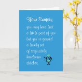 Je chirurgie is een schimmeltje en je krijgt snel  kaart (Gele Bloem)