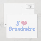 Je "coeur" Grootmoeder Briefkaart (Voorkant / Achterkant)