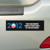 Je conservatieve bumpersticker zal je niet aantrek (Op auto)