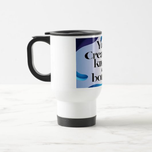 Je creativiteit kent geen grenzen 3 reisbeker (Links)