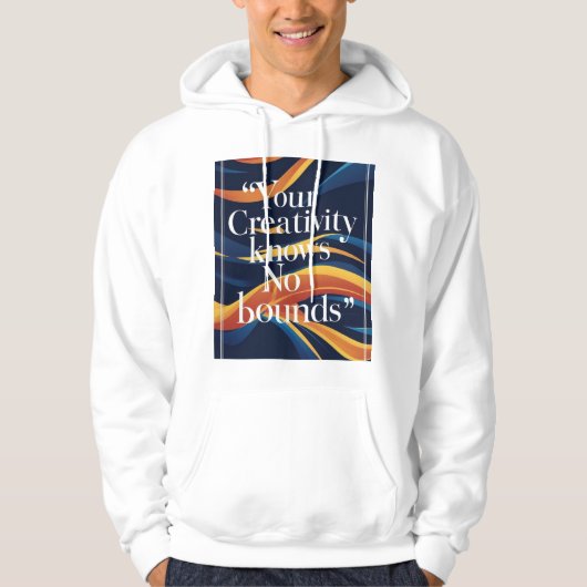 Je creativiteit kent geen grenzen hoodie (Voorkant)