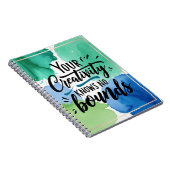 Je creativiteit kent geen grenzen notitieboek (Rechterzijde)