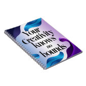 Je creativiteit kent geen grenzen notitieboek (Rechterzijde)