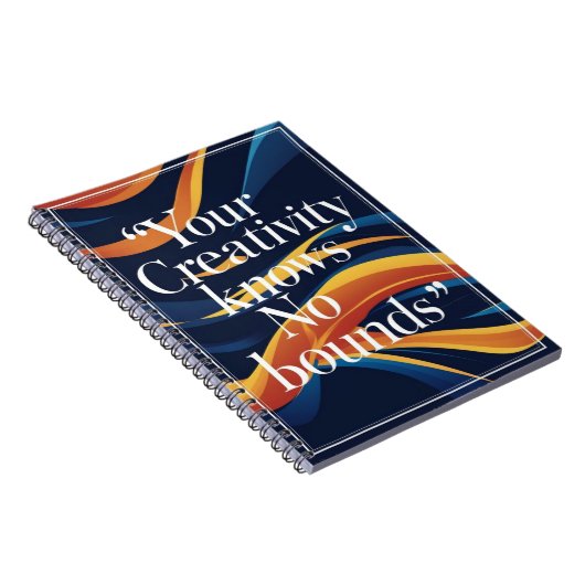 Je creativiteit kent geen grenzen notitieboek (Rechterzijde)