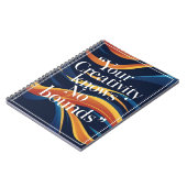 Je creativiteit kent geen grenzen notitieboek (Linkerzijde)