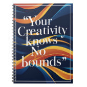 Je creativiteit kent geen grenzen notitieboek (Voorkant)