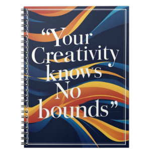 Je creativiteit kent geen grenzen notitieboek