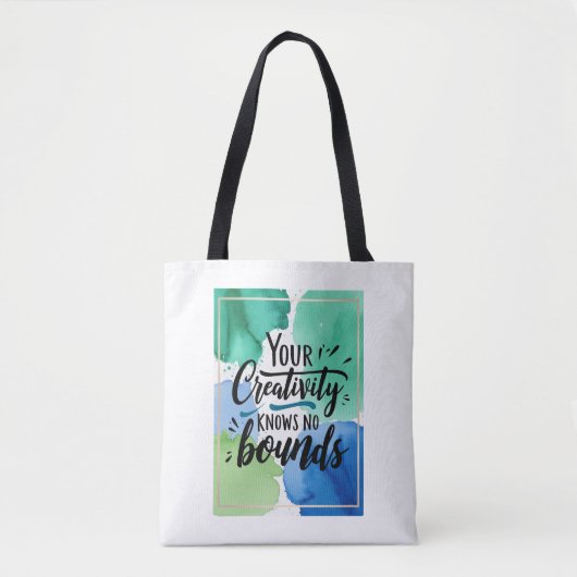 Je creativiteit kent geen grenzen tote bag (Voorkant)