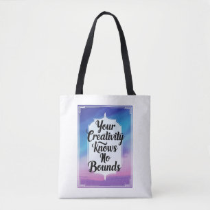 Je creativiteit kent geen grenzen tote bag